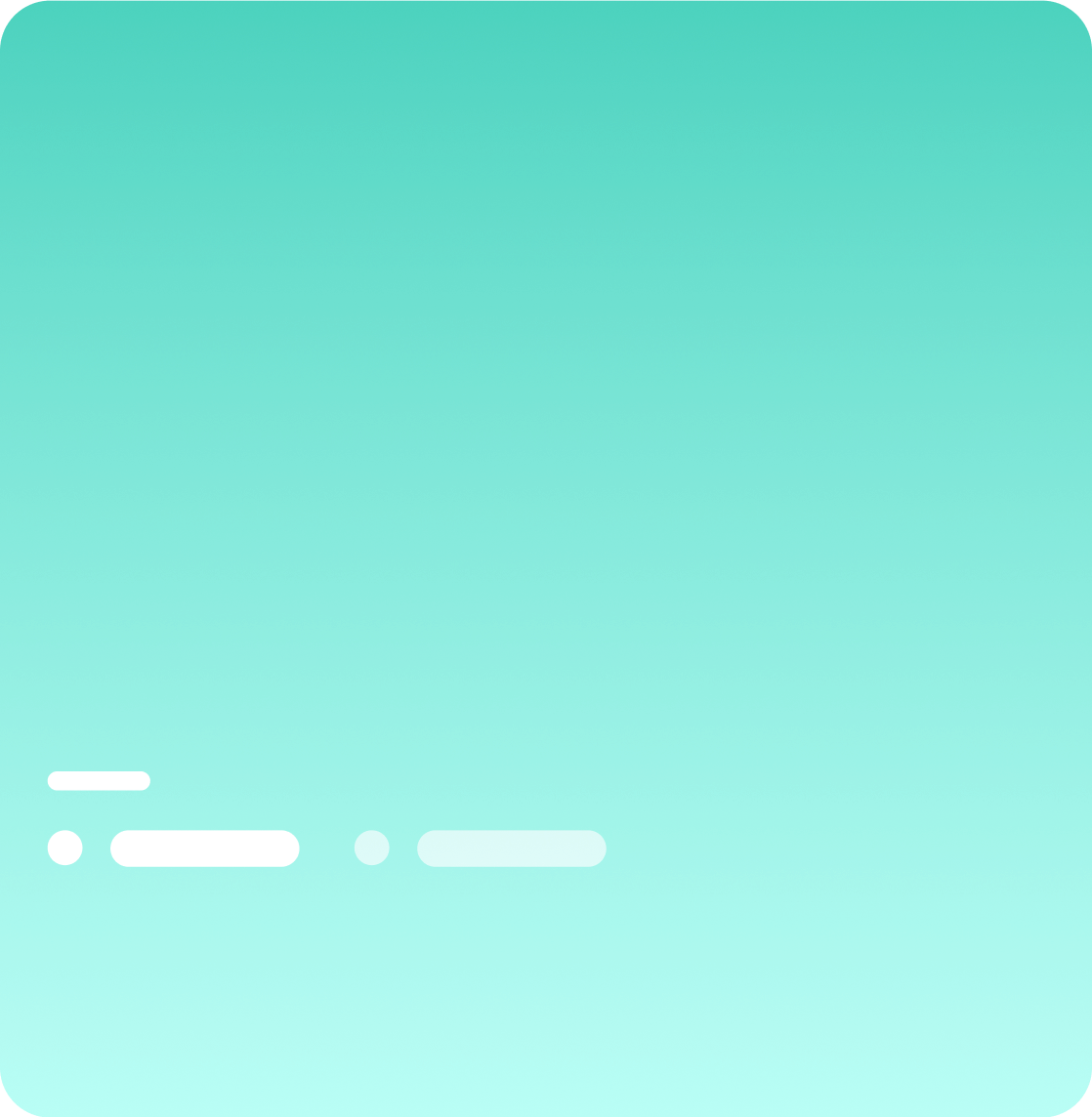 Light teal gradient square with white horizontal lines and dots, rounded edges