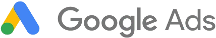 Google Ads logo with stylized blue and yellow “A” and green circle, representing the PPC advertising platform on a white background.